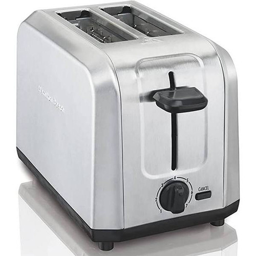 Proctor Silex 2-Slice Toaster, Brushed Stainless Steel, Case Of 2
