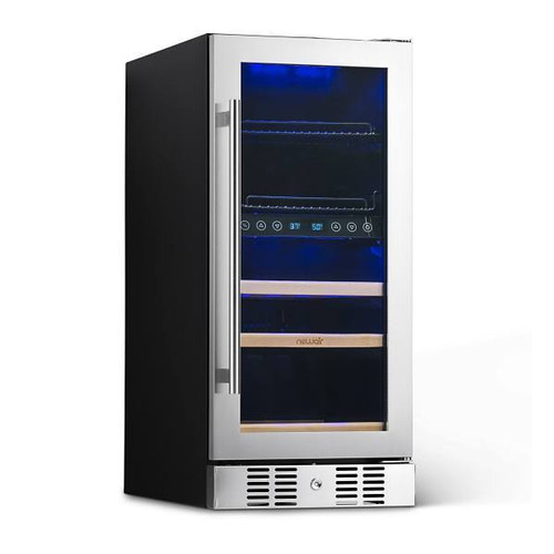 NewAir 15  Inch Premium Built-In Dual Zone Beverage Fridge