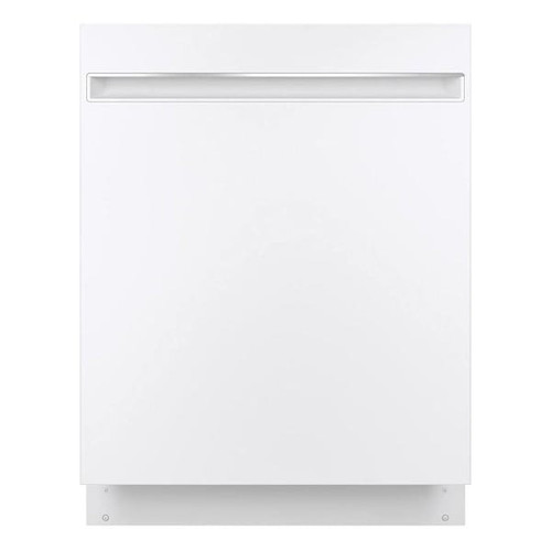 GE ENERGY STAR 24 In. Top Control SmartHQ Dishwasher With Stainless Steel Interior, Sanitize Cycle, White, ADA
