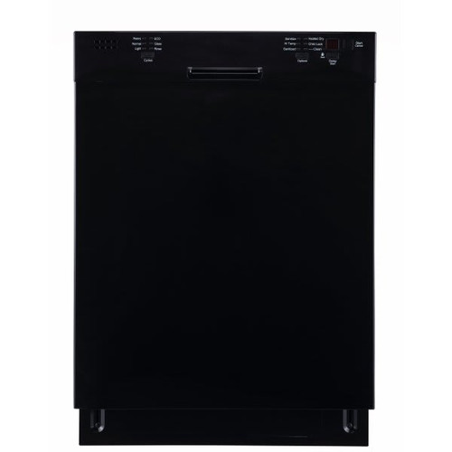 Seasons ENERGY STAR 24in. Front-Control Dishwasher 52 dBA  Stainless Steel Tub, Black