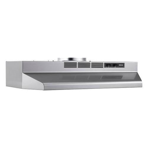 Broan-Nutone 24 In. Convertible Under-Cabinet Range Hood, 230 Max Blower Cfm, Stainless