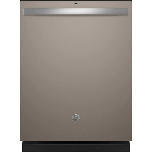 GE ENERGY STAR 24 In. Top Control SmartHQ Dishwasher With Plastic Interior, Sanitize Cycle, Dry Boost, Slate GDT630PMRES