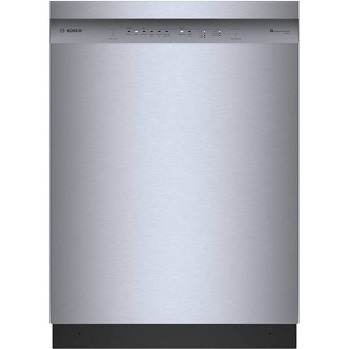 Bosch 100 Series 24 In. Front Control Stainless Steel Tub Dishwasher, 48 Dba, Stainless Steel