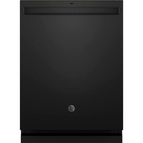 GE ENERGY STAR 24 In. Top Control SmartHQ Dishwasher With Ss Interior, Sanitize Cycle, Dry Boost, Black