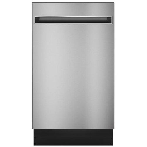 Haier ENERGY STAR 18 In. Top Control SmartHQ Dishwasher With Ss Interior, Sanitize Cycle, Stainless Steel, ADA