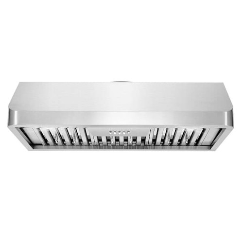 36 In. Haven Collection 500 CFM Ducted Under Cabinet Range Hood, Button Control, LED Lights, Stainless Steel