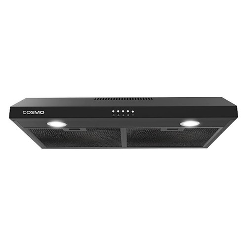 Cosmo 30 In. Delta Collection Ducted Under Cabinet Range Hood, Cos-5u30-Bk