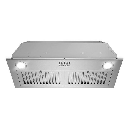 Cosmo 30 In. Lumin Collection 380 CFM Ducted Insert Range Hood, LED Lights, Ss