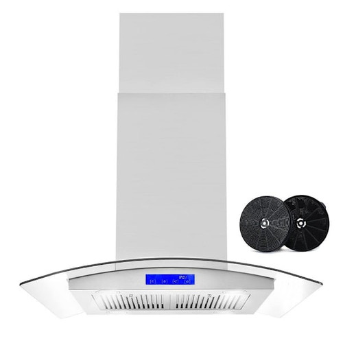 Cosmo 30 In. Lumin Collection 380 CFM Island Range Hood,cos-668ics750-Dl