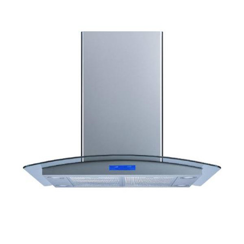 Winflo 36" Convertible Stainless Steel Glass Island Range Hood