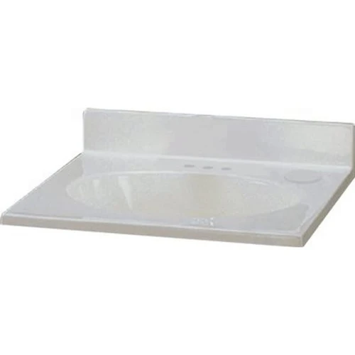 Premier 25 In. X 22 In. Custom Vanity Top Sink In White Swirl 112001