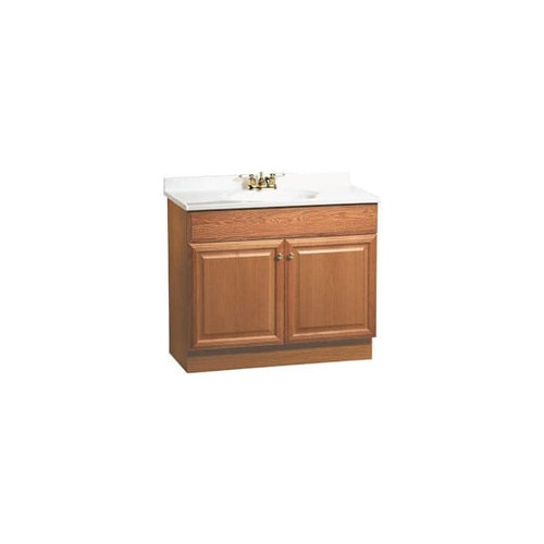 Seasons 36.5 In. W X 35.12 In. H X 18.75 In. D Bathroom Vanity Cabinet, Oak C14036A