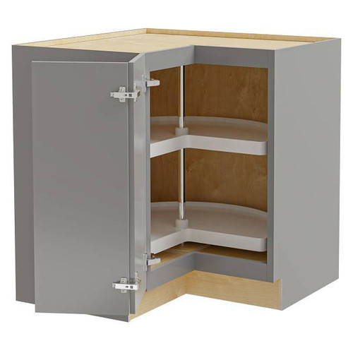 Mill's Pride Richmond Shaker Rta Corner Cabinet, Vesuvius Gray, 24"X34.5"X21" EZR3621SS-RVG