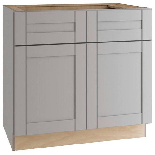 Mill's Pride Richmond Shaker Rta Kitchen Sink Base, Vesuvius Gray, 36"X34.5"X24" SB36-RVG