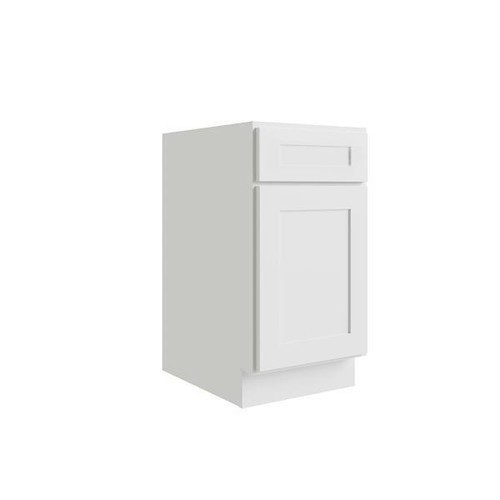 CNC CABINETRY Luxor 21" Base Cabinet, 1 Pull Out, 5-Pc, Left, Shaker White L10-B21L-POS1-5P