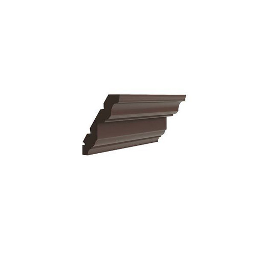 CNC CABINETRY Luxor Royal Crown Molding Rcrm, 96"Lx3.5"Hx2.5"D, Shaker Espresso L11-RCRM
