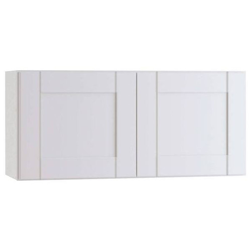 Mill's Pride Richmond Shaker Rta Wall Cabinet, Double, Verona White, 30"X18"X12" W3018-RVW