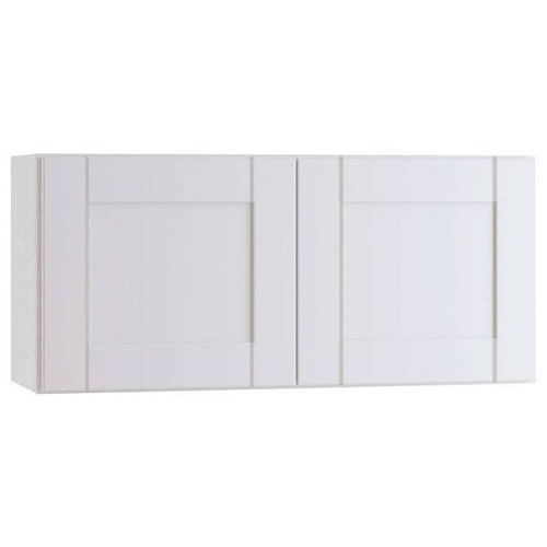 Mill's Pride Richmond Shaker Rta Wall Cabinet, Double, Verona White, 36"X12"X12" W3612-RVW