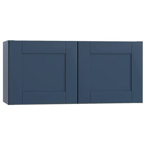 Mill's Pride Richmond Shaker Rta Wall Cabinet Double, Valencia Blue, 30"X12"X12" W3012-RVB