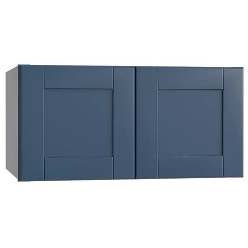 Mill's Pride Richmond Shaker Rta Wall Cabinet Double, Valencia Blue, 30"X24"X12" W3024-RVB