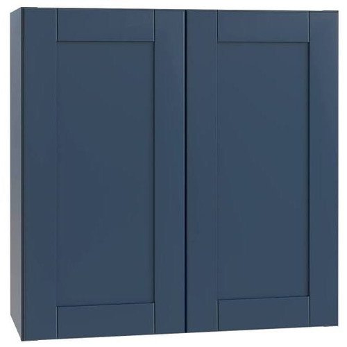 Mill's Pride Richmond Shaker Rta Wall Cabinet Double, Valencia Blue, 36"X30"X12" W3630-RVB