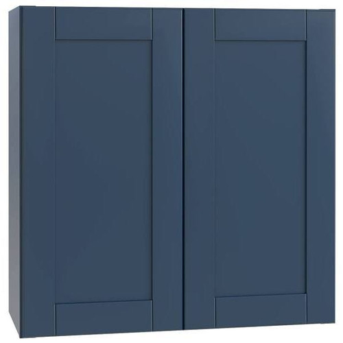 Mill's Pride Richmond Shaker Rta Wall Cabinet Double, Valencia Blue, 24"X36"X12" W2436-RVB