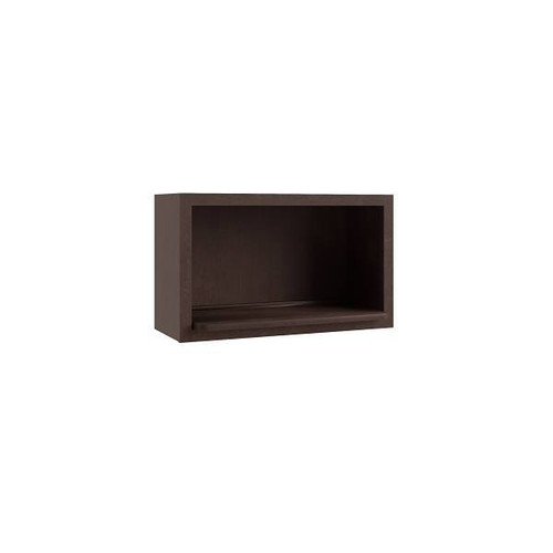 CNC CABINETRY Luxor Microwave Wall Cabinet, 30"W X 18"H X 12"D, Shaker Espresso L11-MW3018