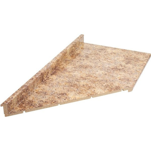 VT Industries 25"D X 8'L Butterum Matte Kitchen Laminate Countertop Left Miter