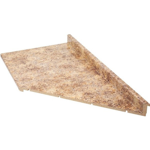 VT Industries 25"D X 8'L Butterum Matte Kitchen Laminate Countertop Right Miter