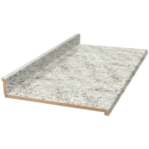 Vt Industries 12' Tempo Kitchen In White Juparana, Slab