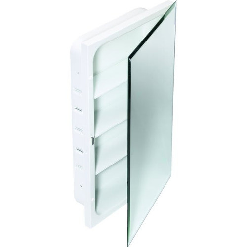 Seasons 16w X 26"H Recessed Beveled Edge Mirrored Medicine Cabinet With Steel Body
