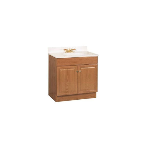 Seasons 30 In. W X 35 In. H X 18 In. D Bathroom Vanity Cabinet, Oak