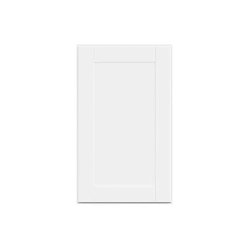 Hampton Bay 18in. W X 30in. H X 12in. D Shaker Assembled Wall Cabinet, Satin White