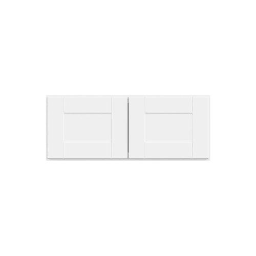 Hampton Bay 30in. W X 12in. H X 12in. D Shaker Assembled Wall Cabinet, Satin White