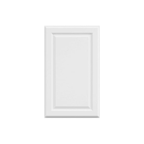 Hampton Bay 18in. W X 30in. H X 12in. D Hampton Raised Panel Assembled Wall Cabinet, Satin White