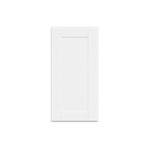 Hampton Bay 15in. W X 30in. H X 12in. D Shaker Assembled Wall Cabinet, Satin White