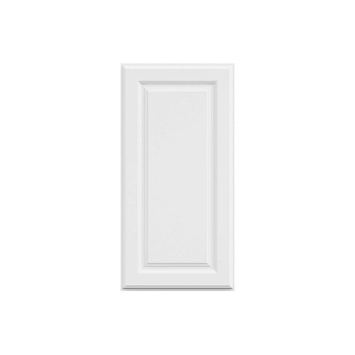 Hampton Bay 15in. W X 30in. H X 12in. D Hampton Raised Panel Assembled Wall Cabinet, Satin White