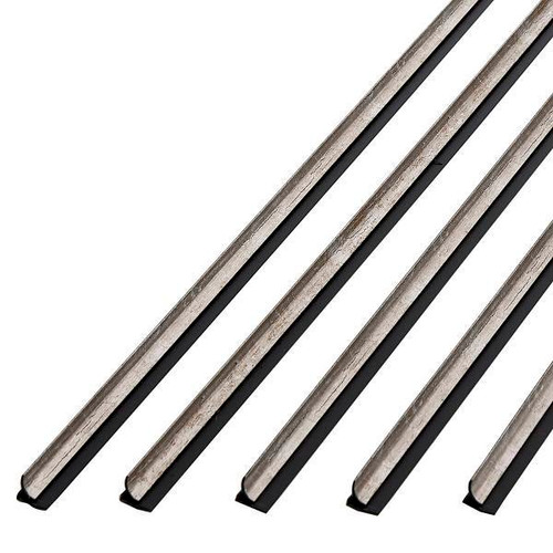 Fasade 47" Vinyl Inside Corner Trim, Vintage Metal, Package Of 5