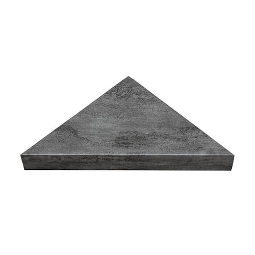 Palisade Vinyl Corner Shower Seat, 24.75" X 12.25", Ashen Slate