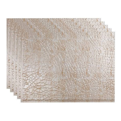 Fasade 18x24 Safari Backsplash Panel, Vintage Metal, Package Of 5