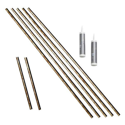 Fasade Backsplash Accessory Kit, Bermuda Bronze
