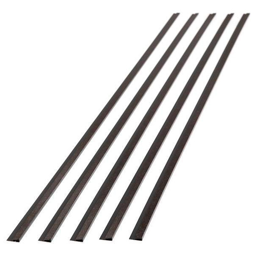 Fasade 47" Vinyl J Trim, Smoked Pewter, Package Of 5
