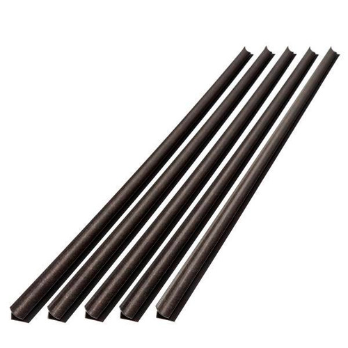 Fasade 47" Vinyl Large Profile Inside Corner Trim, Smoked Pewter, Package Of 5