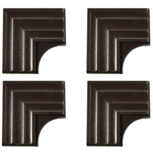 Mirredge Cherry Walnut Contemporary Corner Plates, Package Of 40