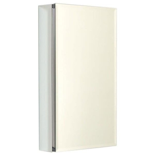 Zenith 15w X 26"H Dual Mount Aluminum Medicine Cabinet With Beveled Mirror