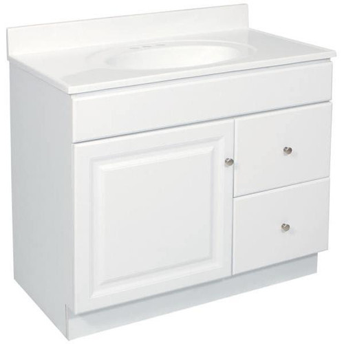Design House Wyndham 36 In. W X 21 In. D Unassembled Vanity Cabinet Only White