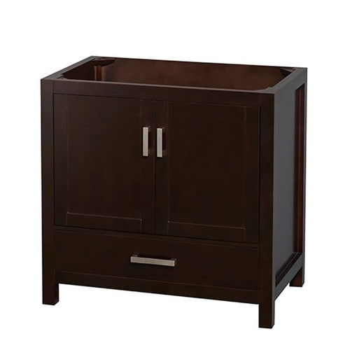 Wyndham Sheffield Espresso Wood Single Bathroom Vanity 36" X 22" Without Mirror