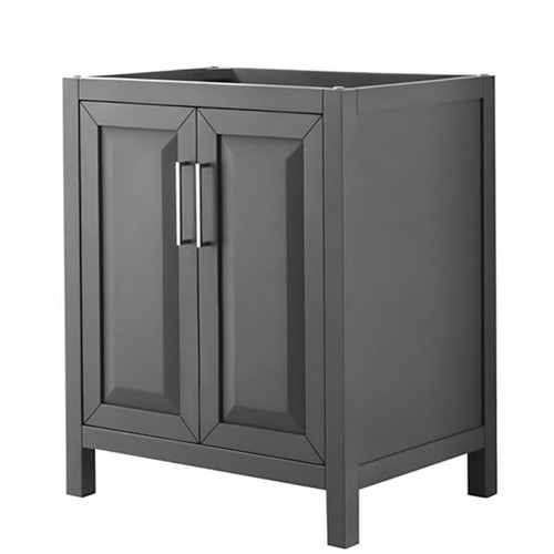 Wyndham Daria Dark Gray Single Bathroom Vanity 30" Without Countertop