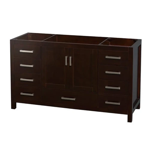 Wyndham Collection Sheffield 60 In. Single Bathroom Vanity (Espresso)