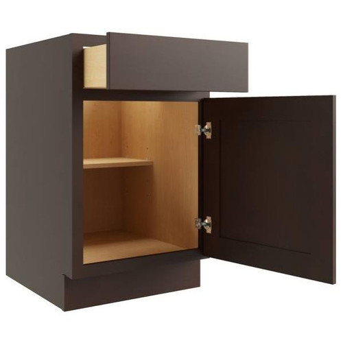 CNC CABINETRY 12" W 1 Door Base Cabinet (R), Luxor Espresso